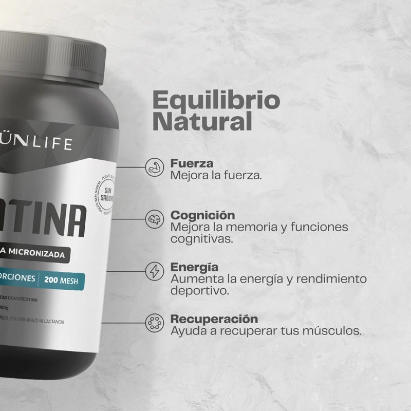CREATINA MONOHIDRATADA POLVO 1KG KARUN LIFE - 4