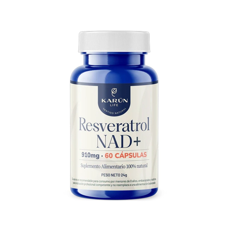 RESVERATROL NAD + 60 CAP PREMIUM KARUN LIFE - 1