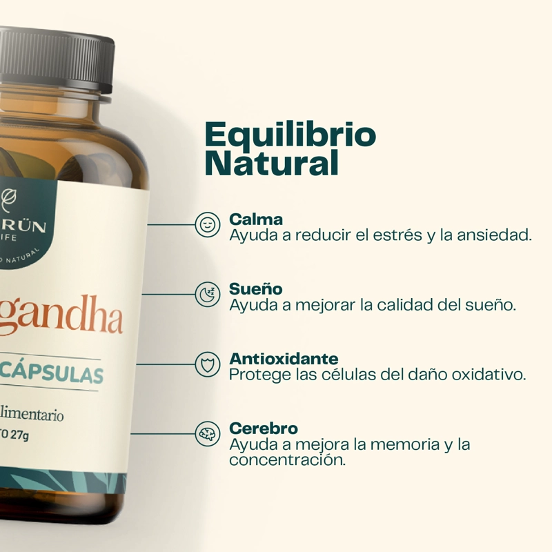 PACK ASHWAGANDHA + BERBERINA- 120 CAPSULAS KARUN LIFE - 4