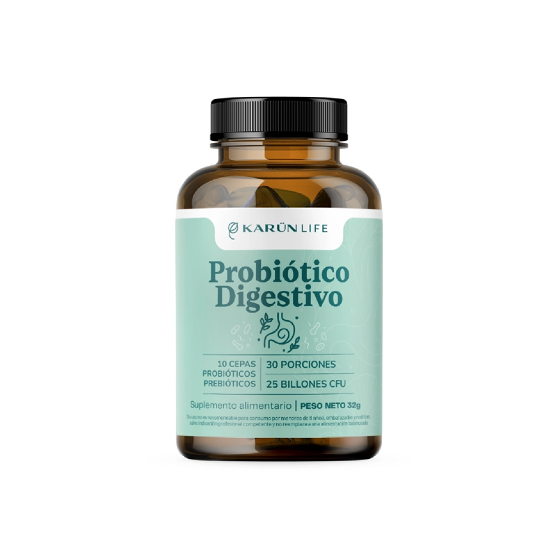PROBIOTICO DIGESTIVO 60 CAPSULAS KARUN LIFE - 1