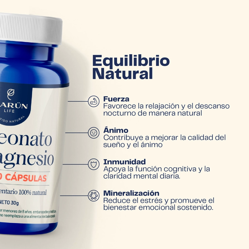 L TREONATO DE MAGNESIO 60 CAP KARUN LIFE - 4