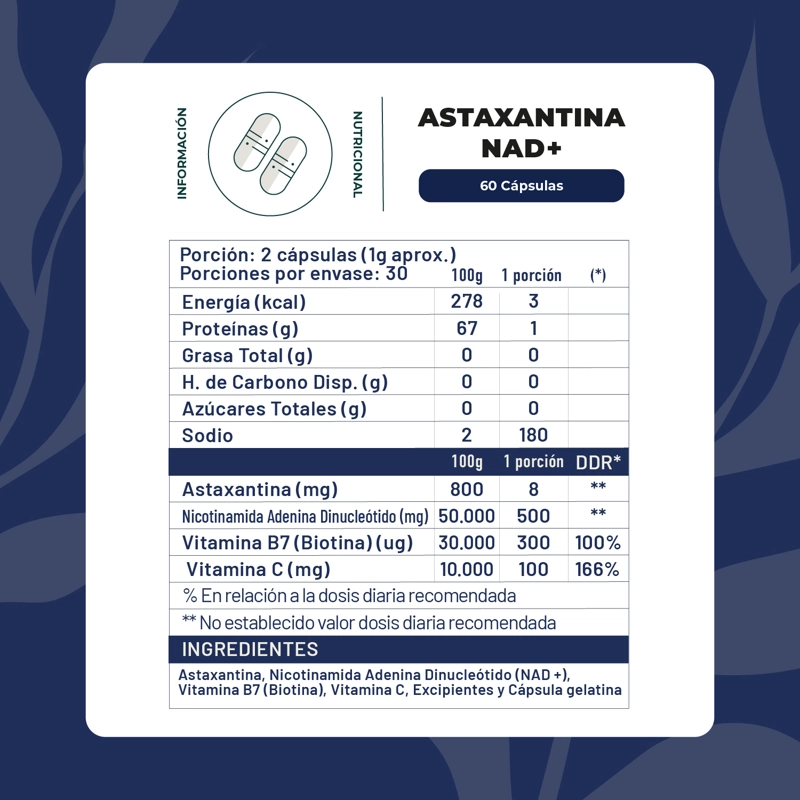 ASTAXANTINA NAD+ 60 CAP KARUN LIFE - 2