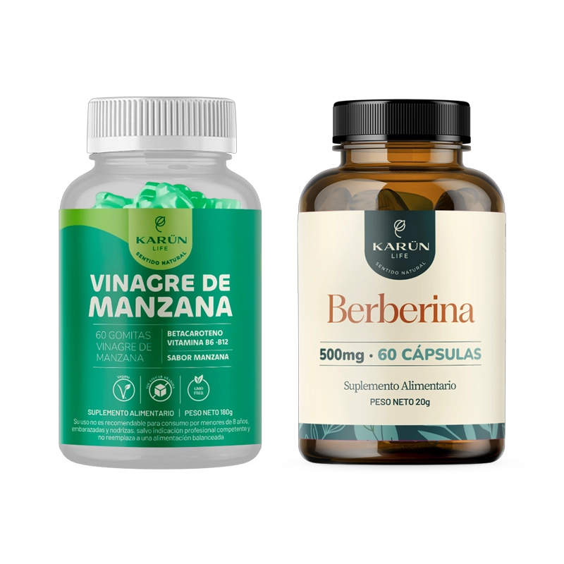PACK GOMITAS VINAGRE DE MANZANA + BERBERINA KARUN LIFE - 1