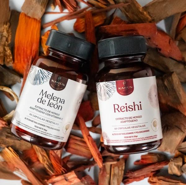 PACK MELENA DE LEON Y REISHI 120 CAPSULAS KARUN LIFE - 12