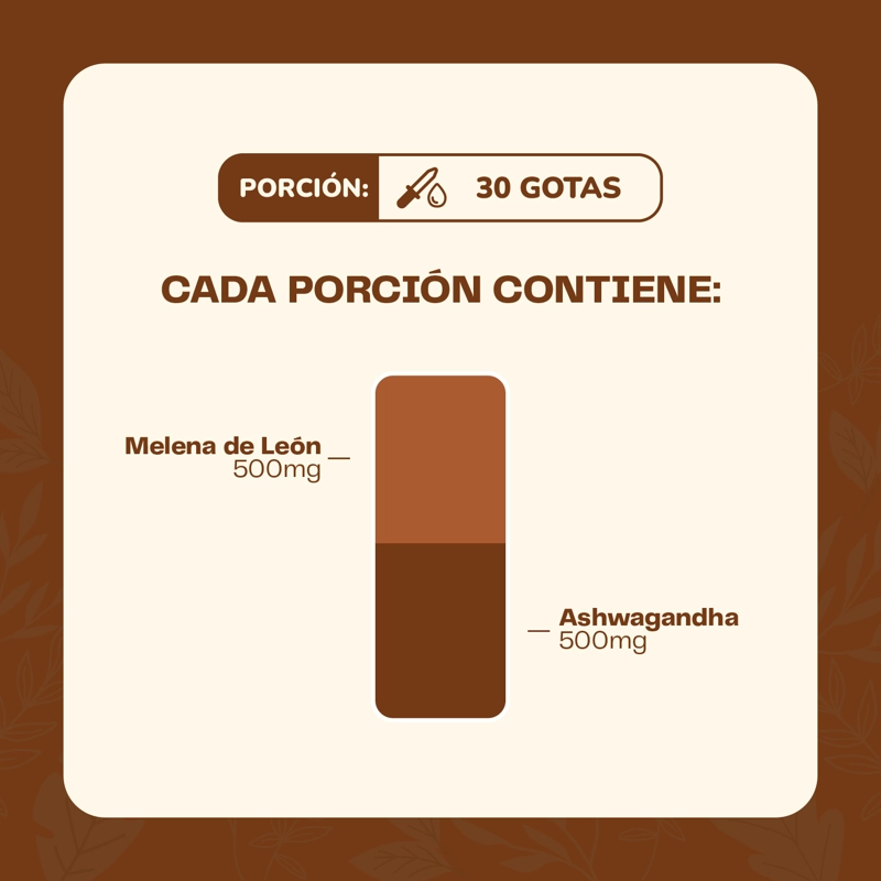 ASHWAGANDHA Y MELENA DE LEON CONCENTRADOS 60 ML KARUN LIFE - 5