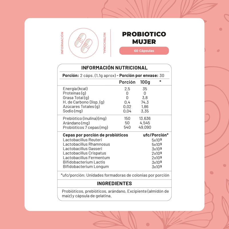PACK X2 PROBIOTICO MUJER 120 CAP KARUN LIFE - 2