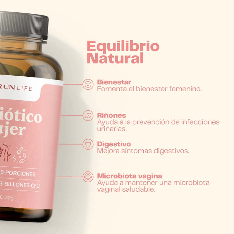 PACK X2 PROBIOTICO MUJER 120 CAP KARUN LIFE - 3