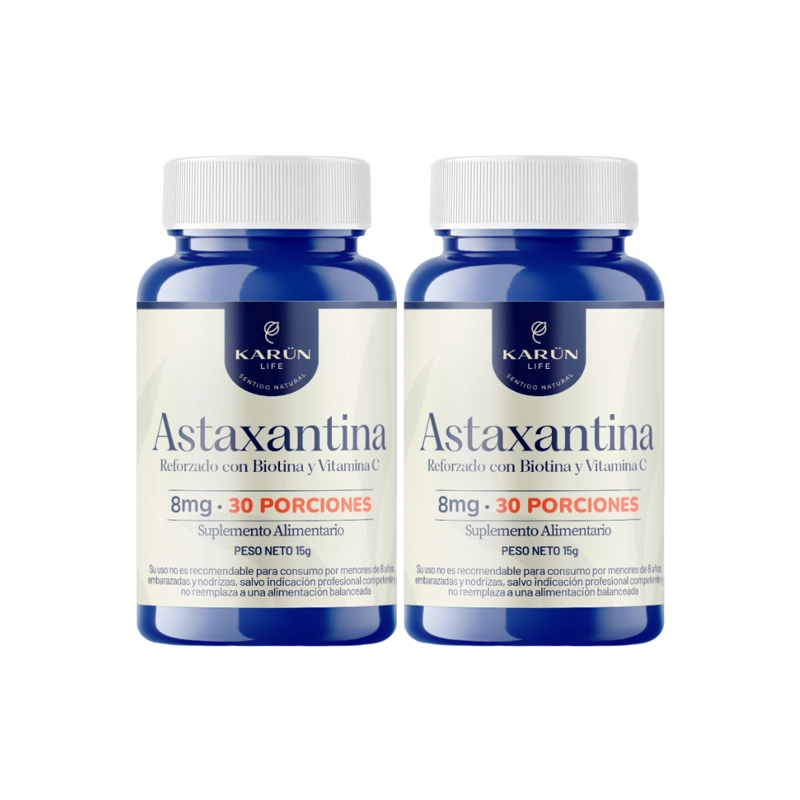 PACK X2 ASTAXANTINA 60 CAP KARUN LIFE - 1