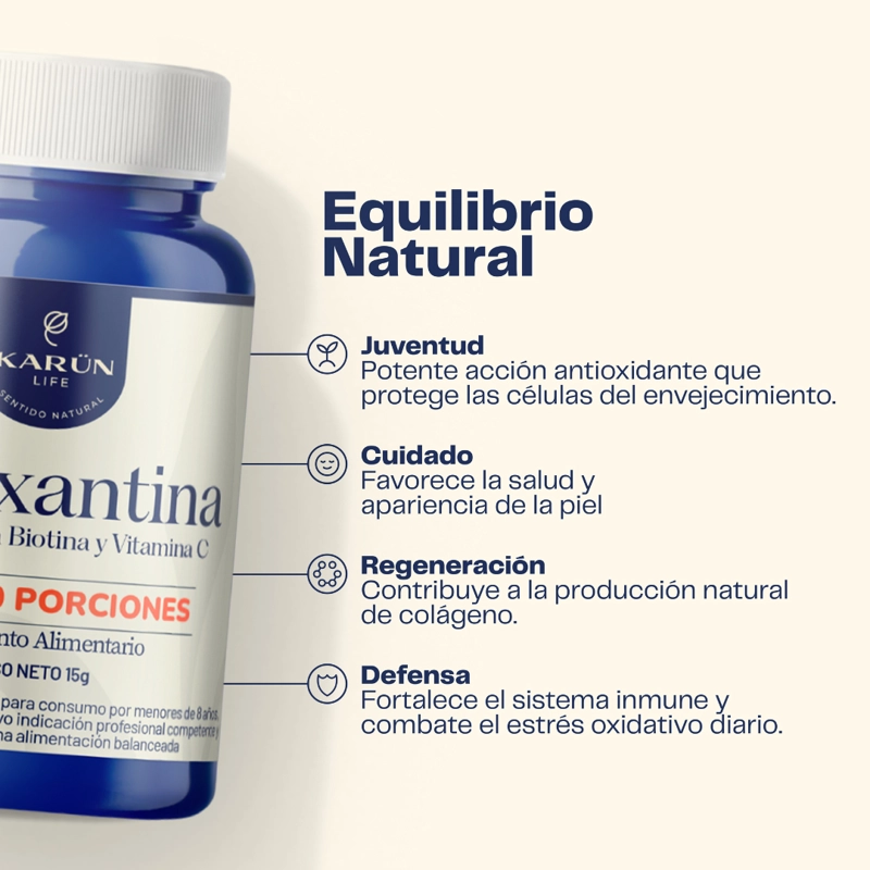 PACK X2 ASTAXANTINA 60 CAP KARUN LIFE - 3