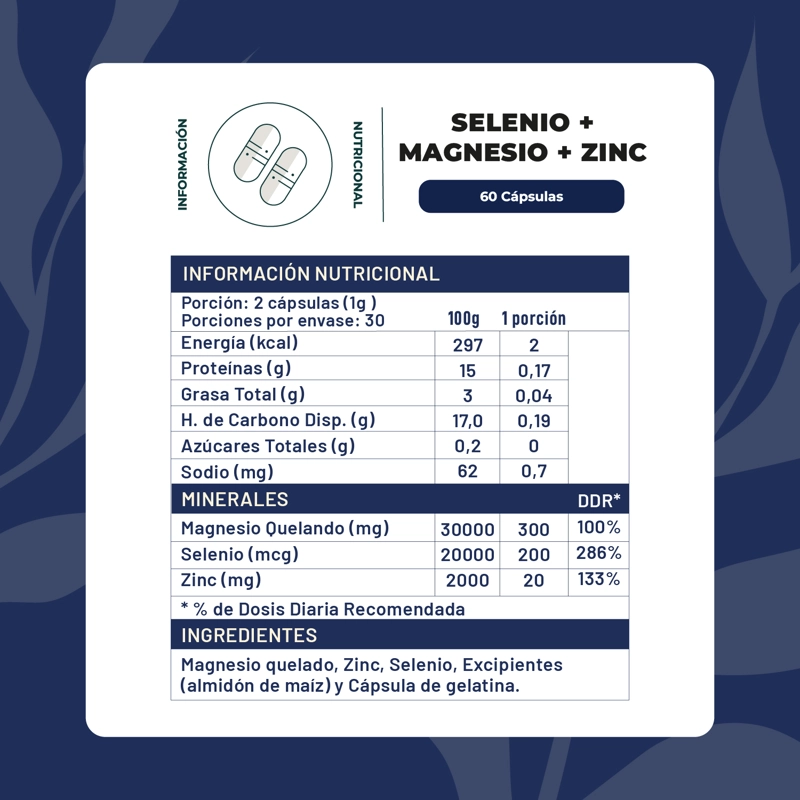 PACK X3 SELENIO + MAGNESIO + ZINC 180 CAP KARUN LIFE - 2