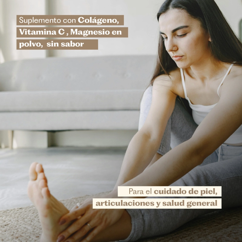 PEPTIDOS DE COLAGENO + BIOTINA + VITAMINA C + MAGNESIO EN POLVO SIN SABOR 325 G KARUN LIFE - 6