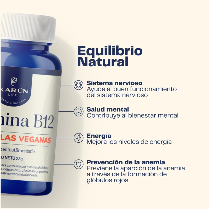 VITAMINA B12 60 CAP KARUN LIFE - 3