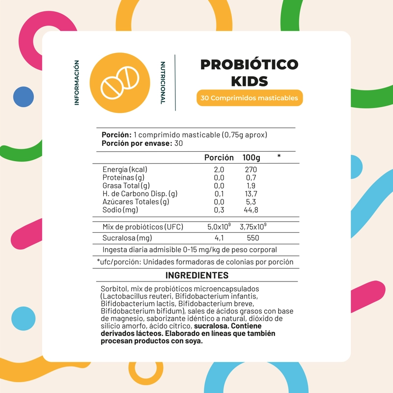 PROBIOTICO KIDS 30 CAP MASTICABLE KARUN LIFE - 2