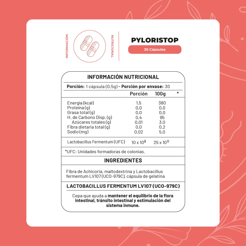 PROBIOTICO PYLORI STOP 30 CAP KARUN LIFE - 2
