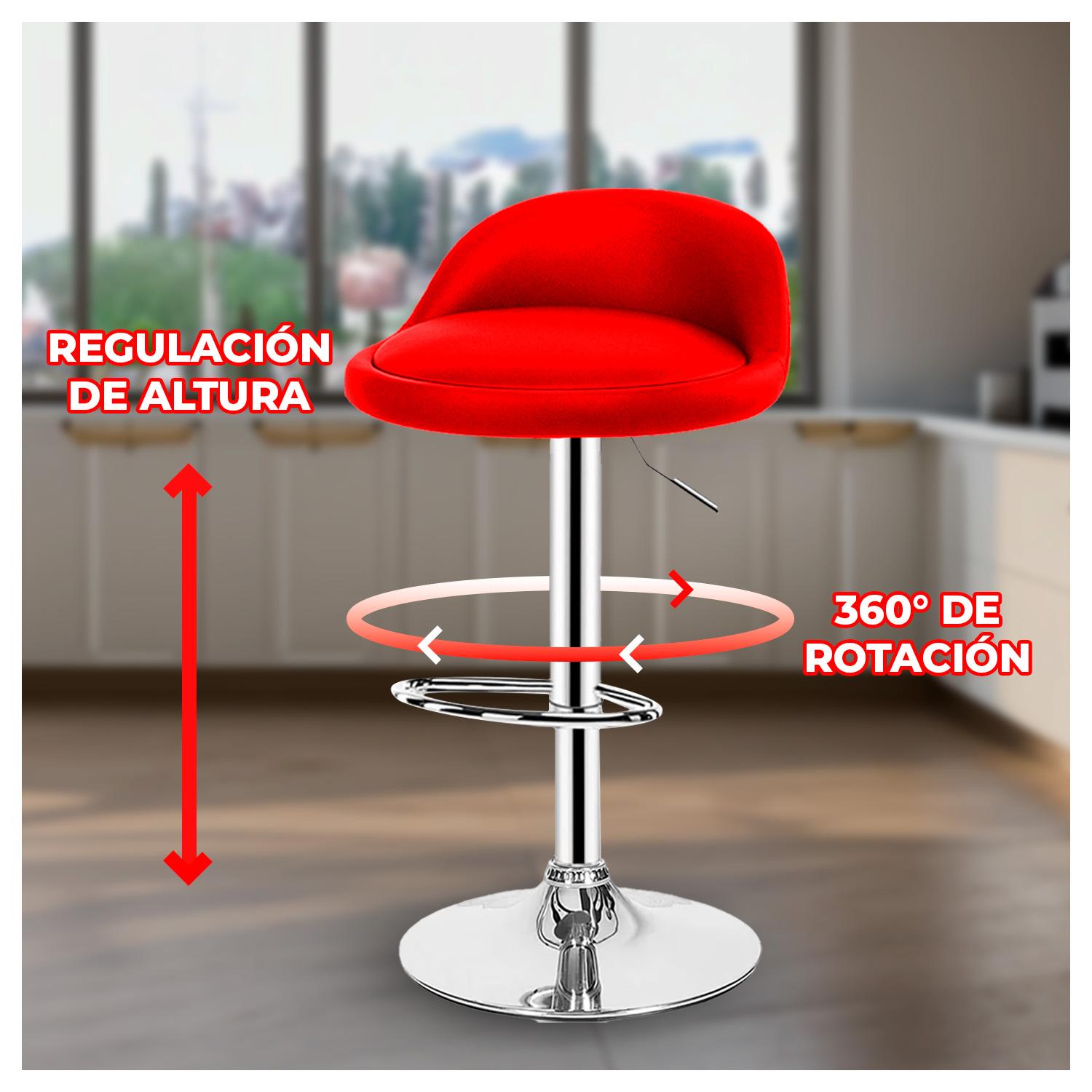 SILLA PISO BAR GLOBAL LATIN GROUP CUERO TABURETE - 3