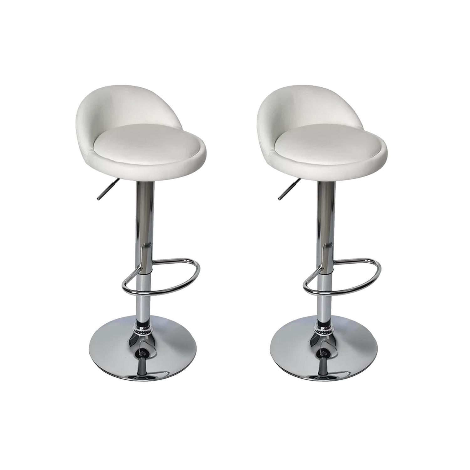 SILLA GLOBAL LATIN GROUP CUERO PACK 2 PISO BAR TABURETE - 1