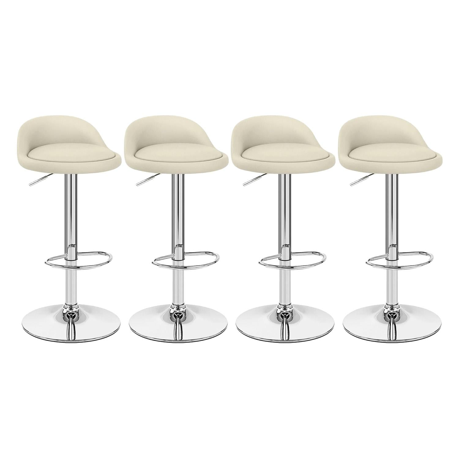 PACK 4 SILLAS PISO BAR TABURETE - 1