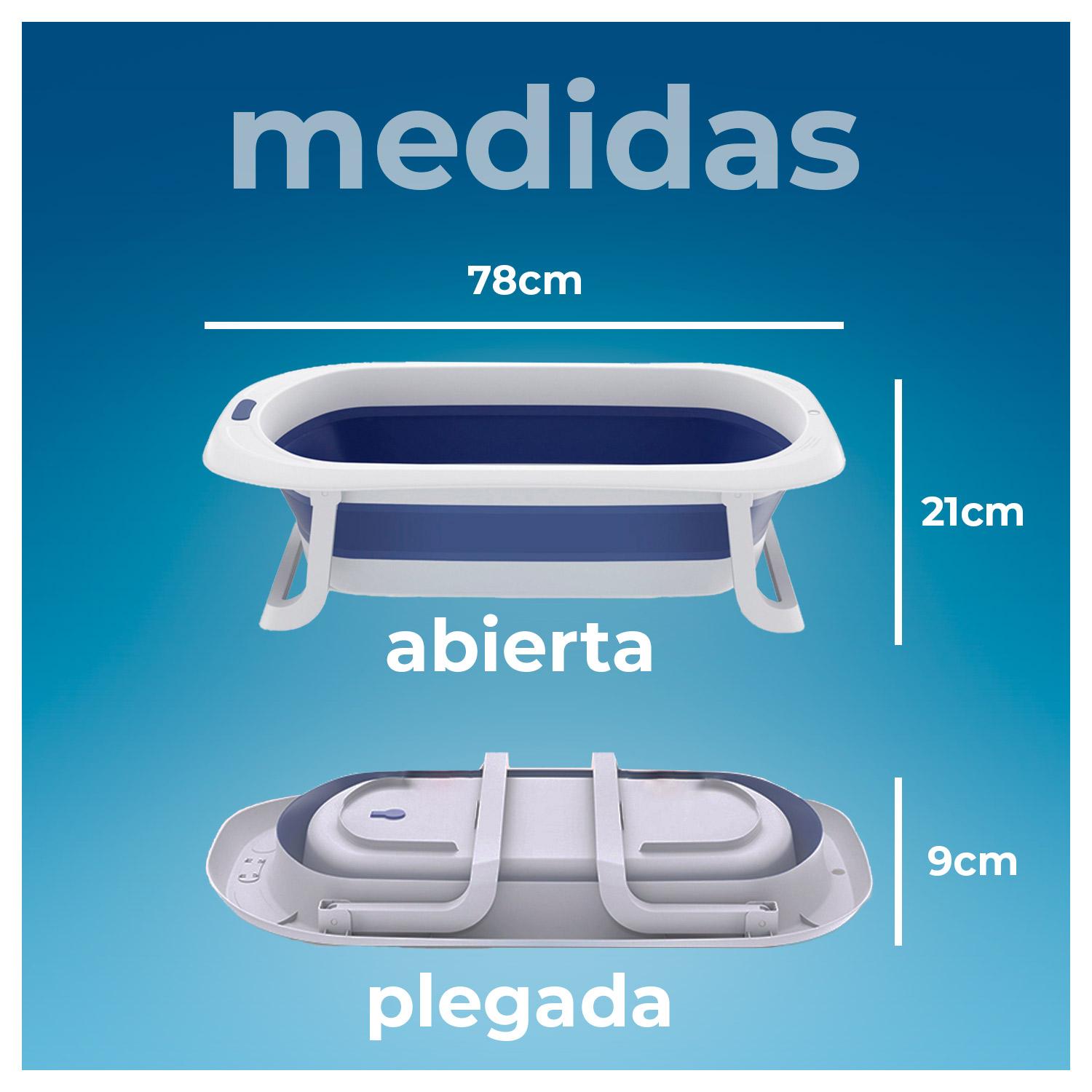 TINA BAÑERA PLEGABLE PARA BEBÉ, COJÍN Y ACCESORIOS - 7