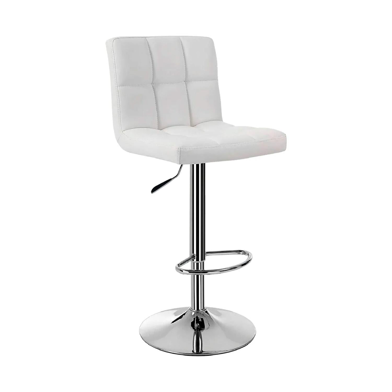 SILLA PISO BAR GLOBAL LATIN GROUP 1603901 BLANCO TABURETE CON RESPALDO - 1