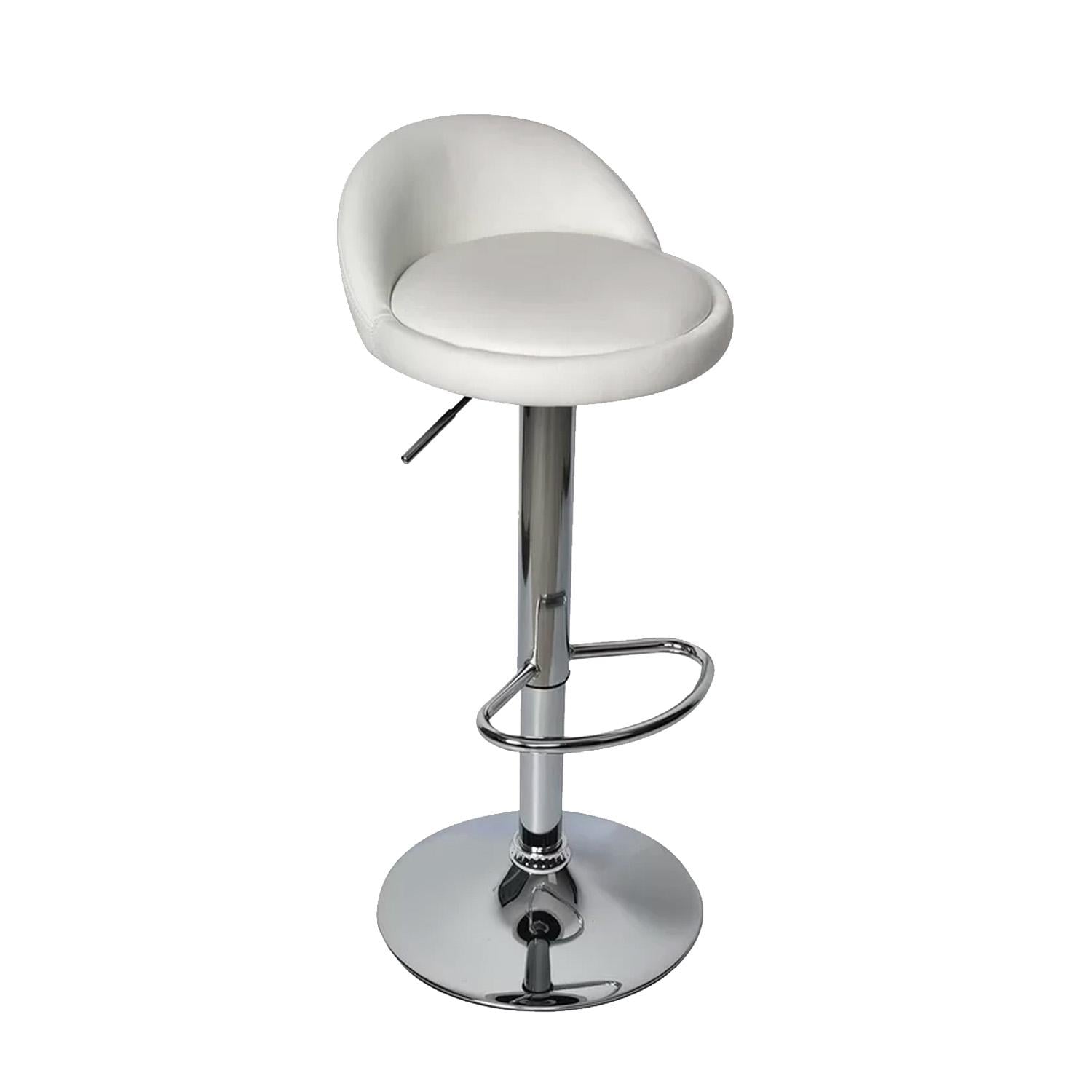 SILLA PISO BAR GLOBAL LATIN GROUP CUERO BLANCO TABURETE - 1