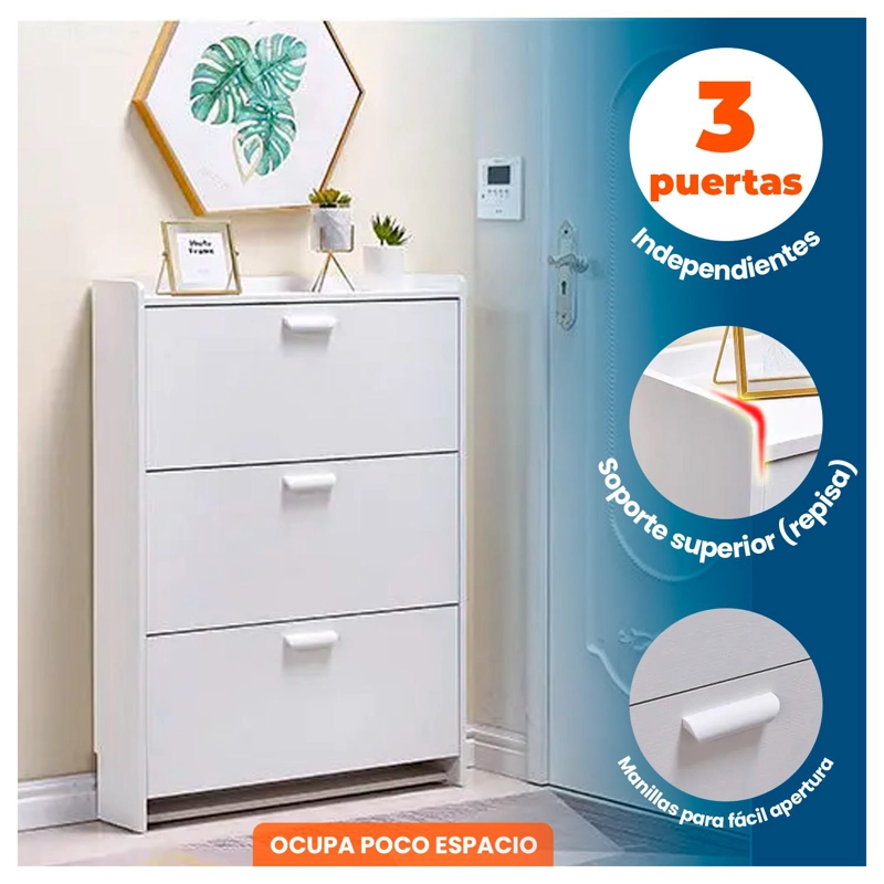 MUEBLE ZAPATERO ORGANIZADOR ESTANTE PARA ZAPATOS VTRIN - 2