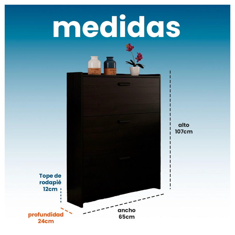 MUEBLE ZAPATERO ORGANIZADOR ESTANTE PARA ZAPATOS VTRIN - 6