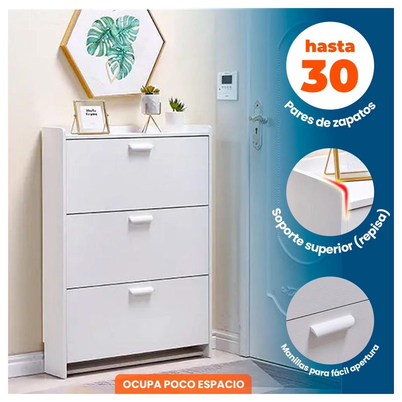 MUEBLE ZAPATERO ORGANIZADOR ESTANTE PARA ZAPATOS VTRIN - 8