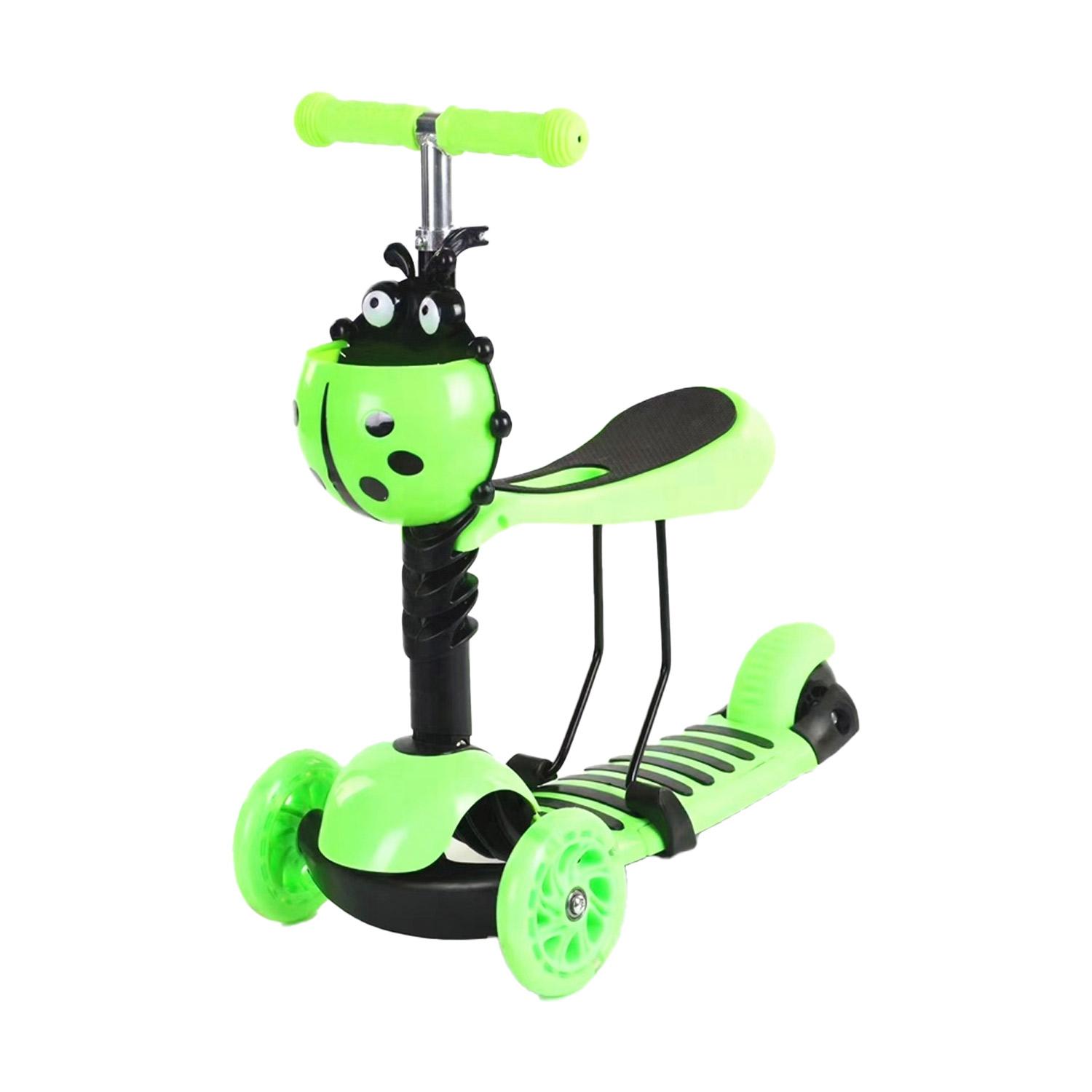 SCOOTER MONOPATÍN 3 EN 1 Y RUEDAS CON LUCES LED - 1