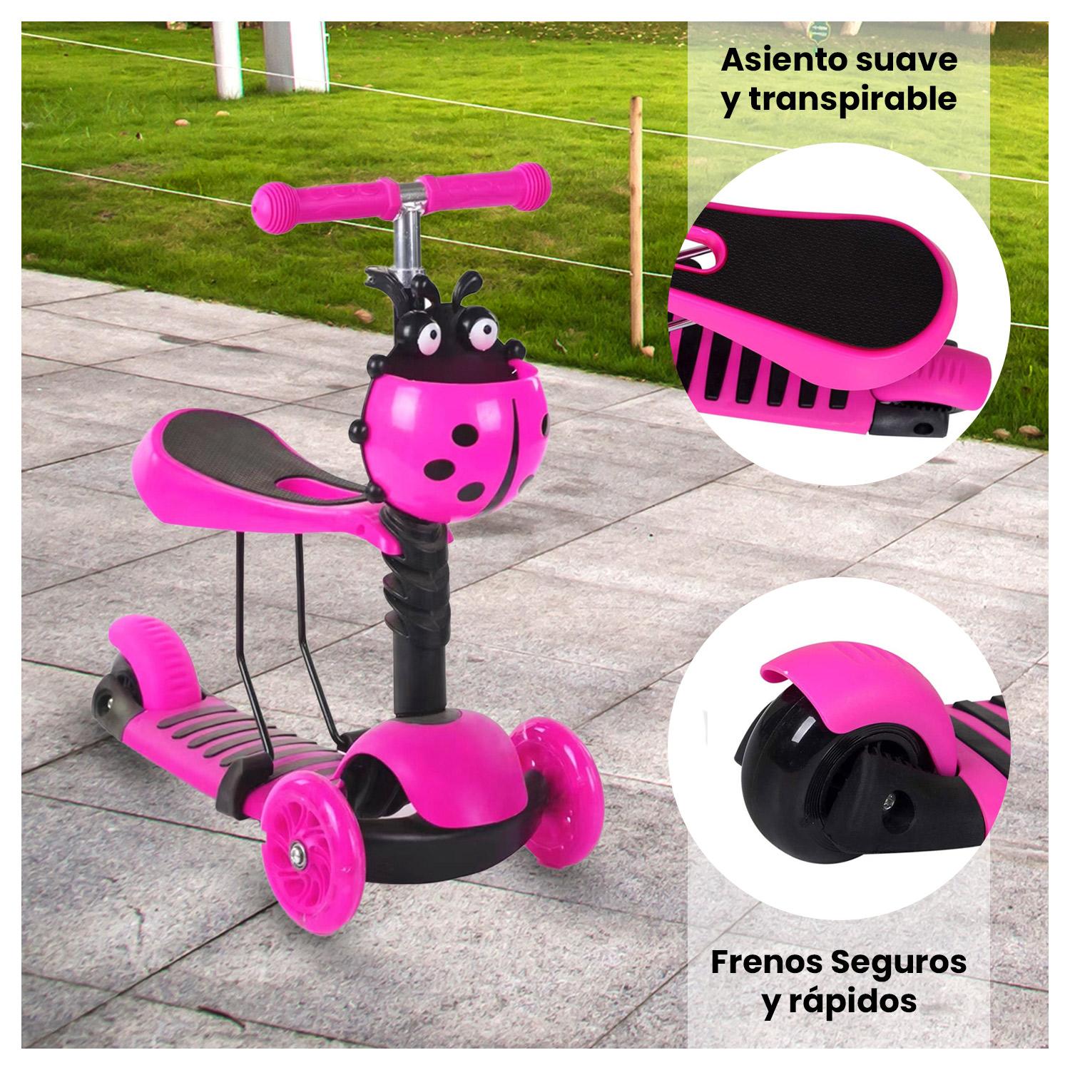 SCOOTER MONOPATÍN 3 EN 1 Y RUEDAS CON LUCES LED - 4