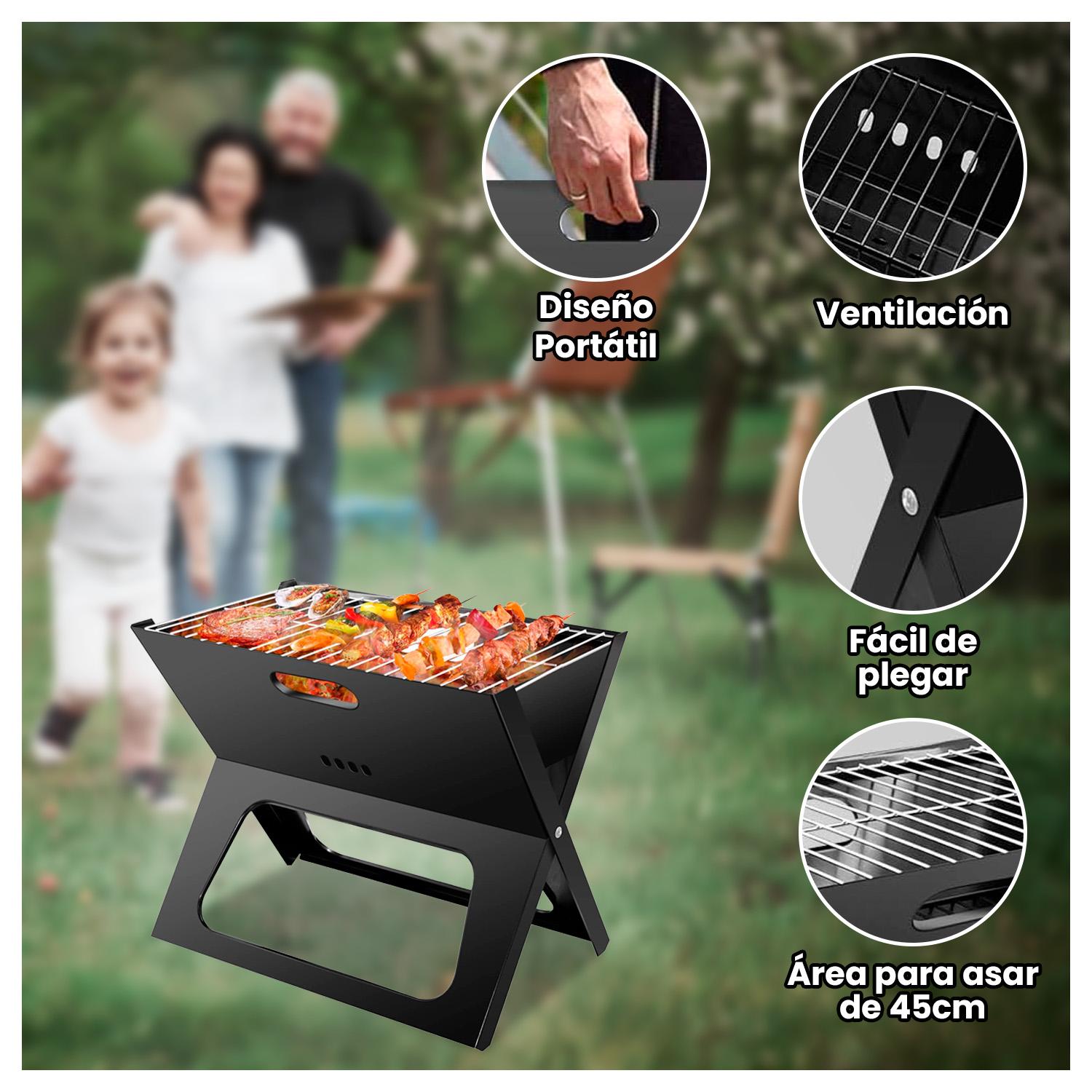 MINI PARRILLERA PORTÁTIL PLEGABLE DE CARBÓN PARA ASADOS - 2
