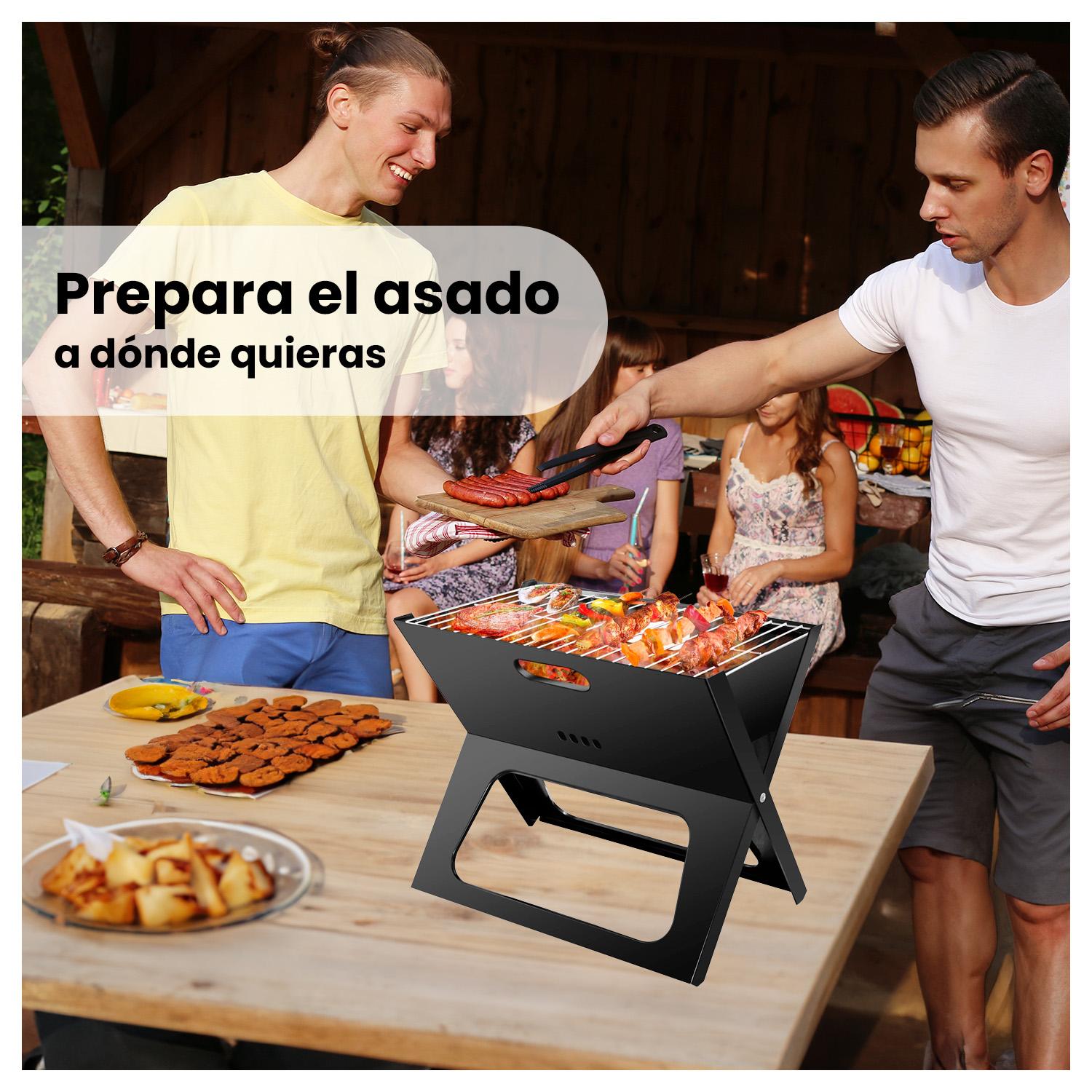 MINI PARRILLERA PORTÁTIL PLEGABLE DE CARBÓN PARA ASADOS - 4