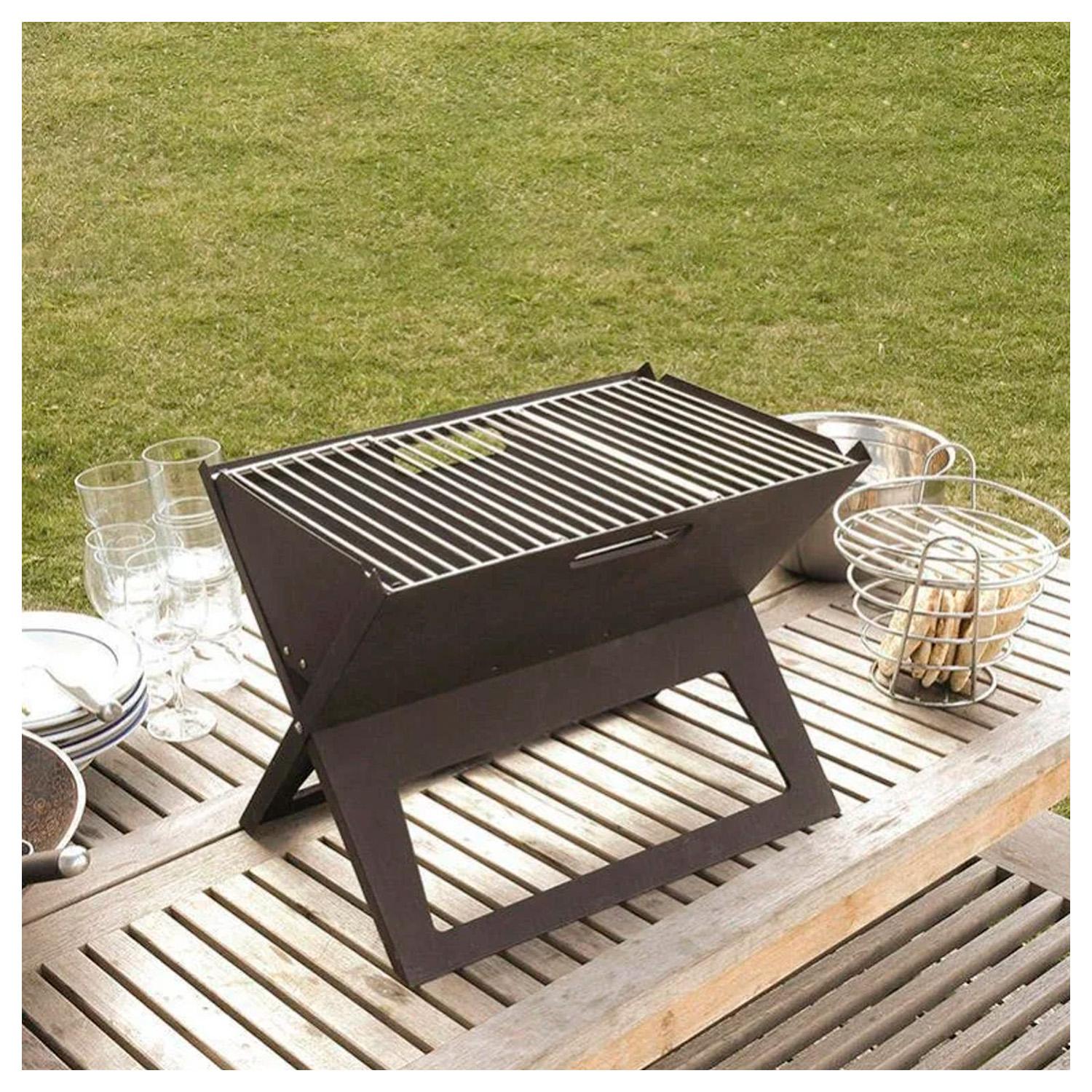MINI PARRILLERA PORTÁTIL PLEGABLE DE CARBÓN PARA ASADOS - 5