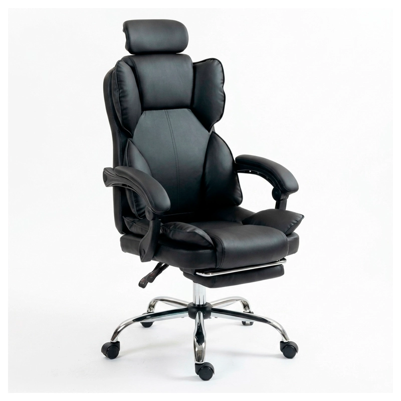 SILLA ERGONOMICA EJECUTIVA DE OFICINA PARA ESCRITORIO RECLINABLE CON APOYAPIE S