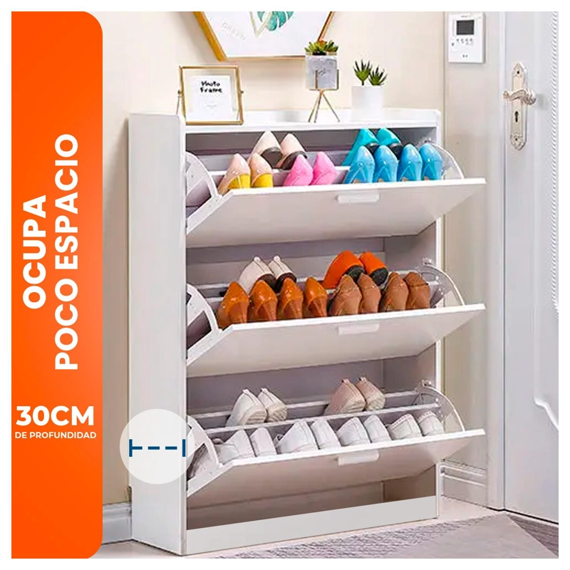 ZAPATERO MUEBLE ORGANIZADOR VTRIN XXL PARA 25 PARES Y TALLAS HASTA 45 - 3