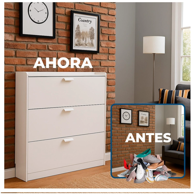 ZAPATERO MUEBLE ORGANIZADOR VTRIN XXL PARA 25 PARES Y TALLAS HASTA 45 - 4