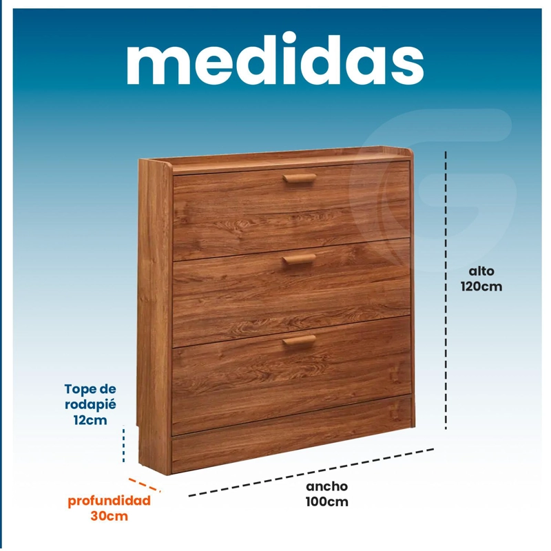 ZAPATERO MUEBLE ORGANIZADOR VTRIN XXL PARA 25 PARES Y TALLAS HASTA 45 - 6
