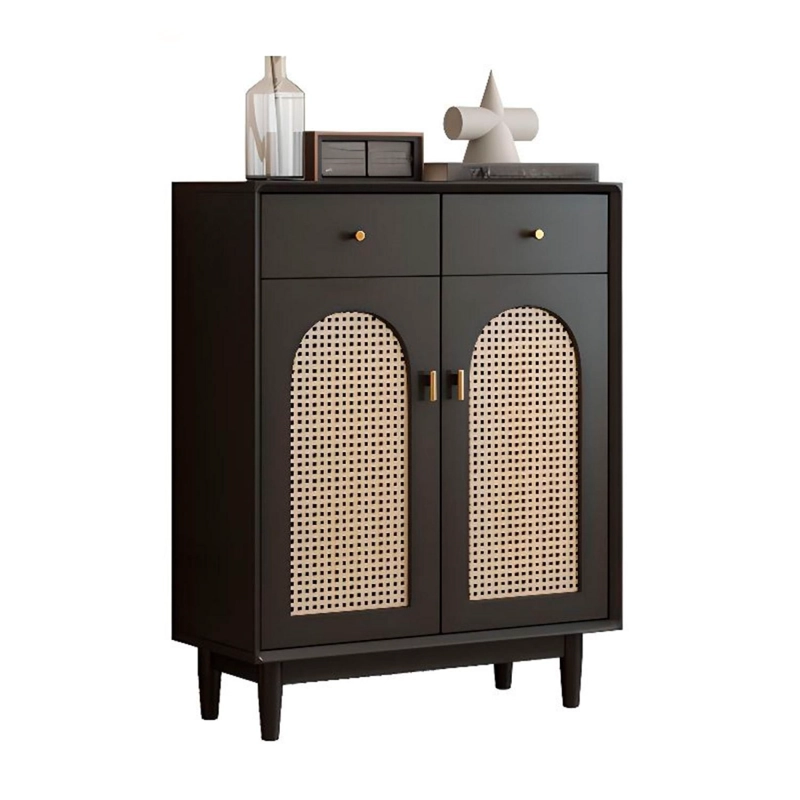 ZAPATERA DE ESTILO VINTAGE MUEBLE ORGANIZADOR CAJONES Y PUERTAS - 1