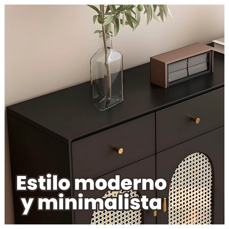 ZAPATERA DE ESTILO VINTAGE MUEBLE ORGANIZADOR CAJONES Y PUERTAS - 3