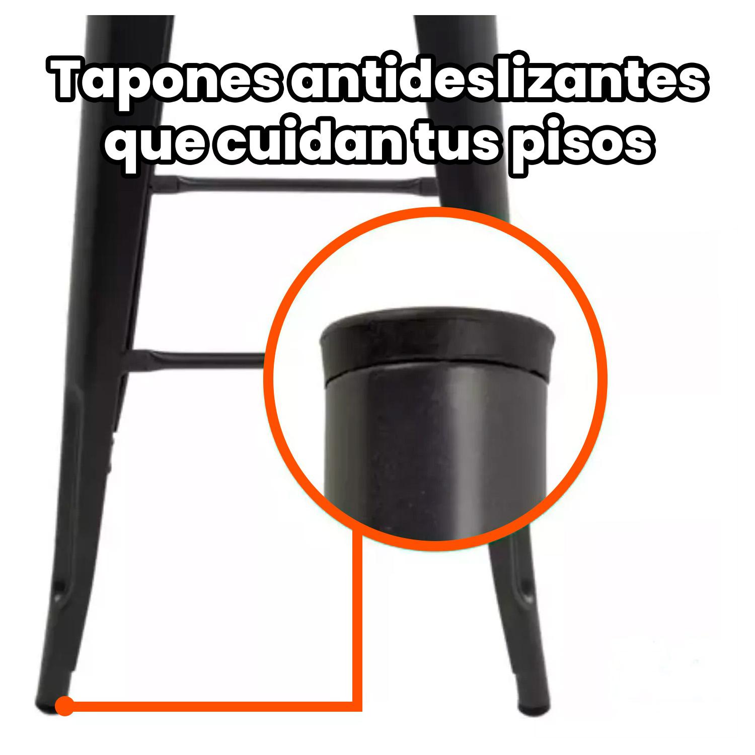 PACK 2 TABURETE EN ACERO IDEAL PARA BARES, COCINA Y RESTAURANTE - 3