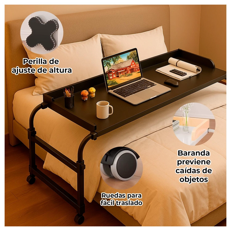 MESA PORTATIL AJUSTABLE IDEAL PARA TRABAJAR Y ESTUDIAR - 2