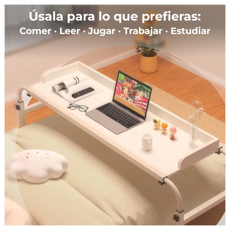 MESA PORTATIL AJUSTABLE IDEAL PARA TRABAJAR Y ESTUDIAR - 4