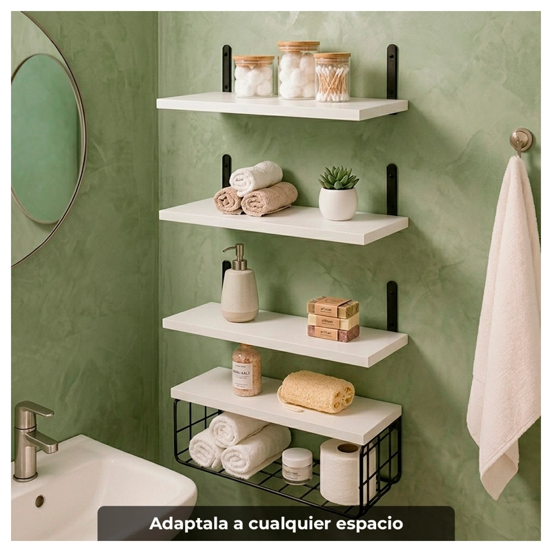 REPISAS FLOTANTES MODERNAS DISEÑO MINIMALISTA Y FUNCIONAL - 3