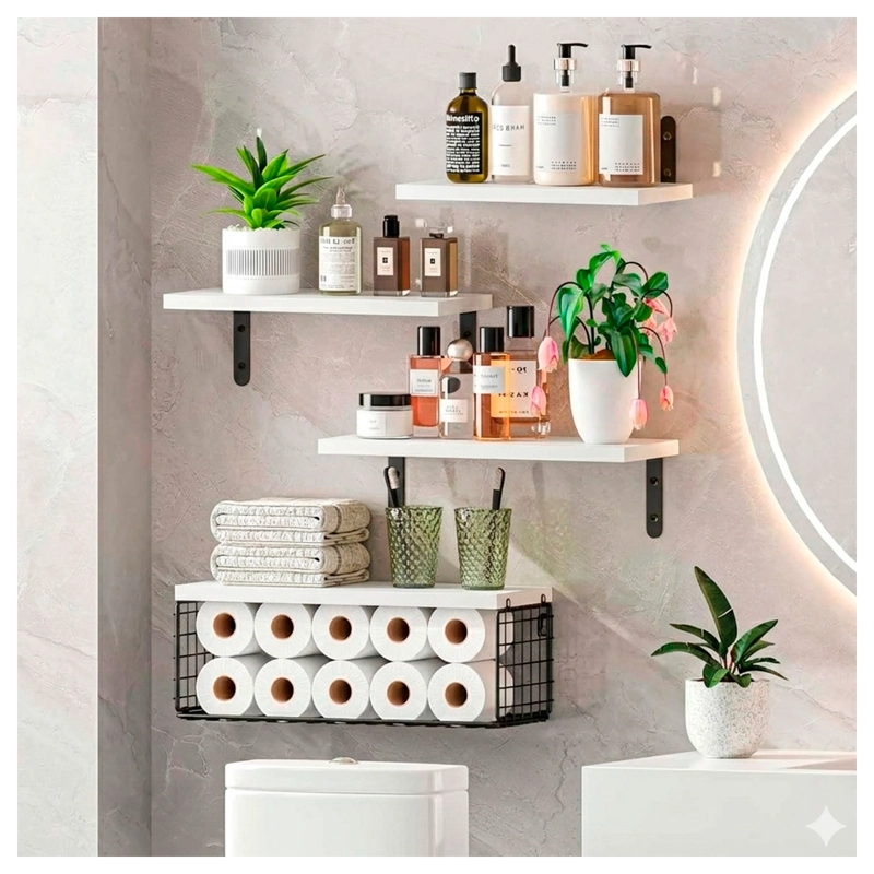 REPISAS FLOTANTES MODERNAS DISEÑO MINIMALISTA Y FUNCIONAL - 5