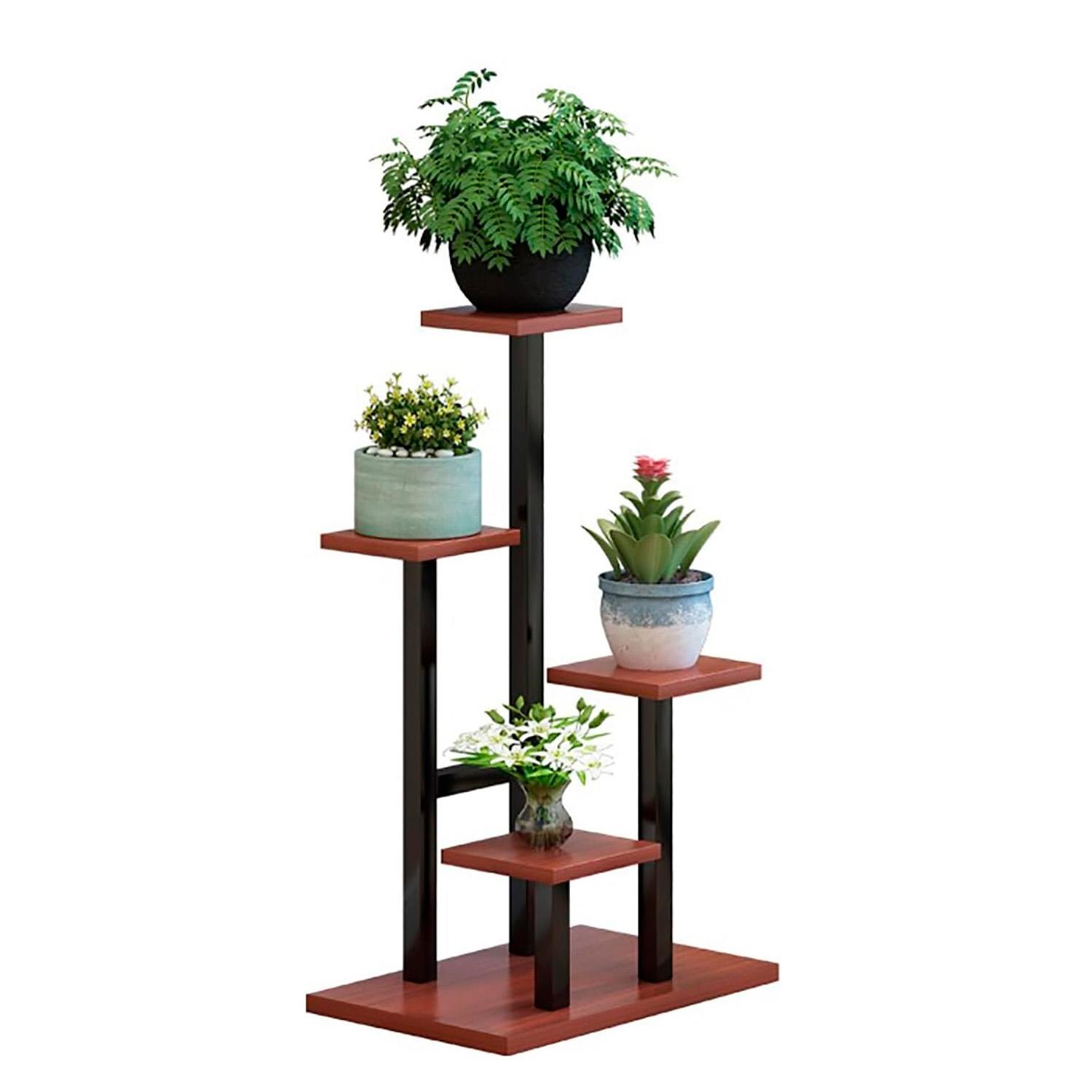 ESTANTE PARA PLANTAS DE MADERA SOPORTE DECORATIVO MULTIUSO - 8