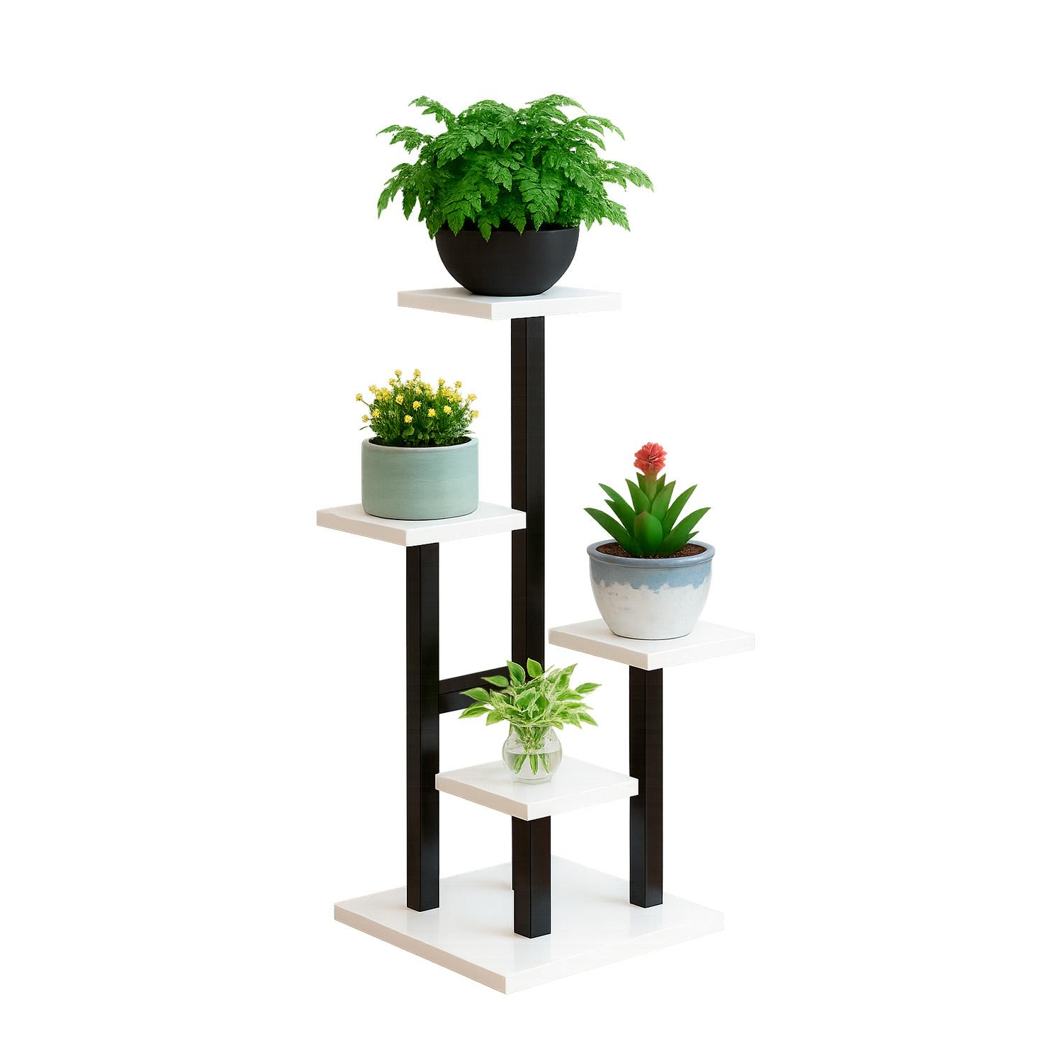 ESTANTE PARA PLANTAS DE MADERA SOPORTE DECORATIVO MULTIUSO - 9