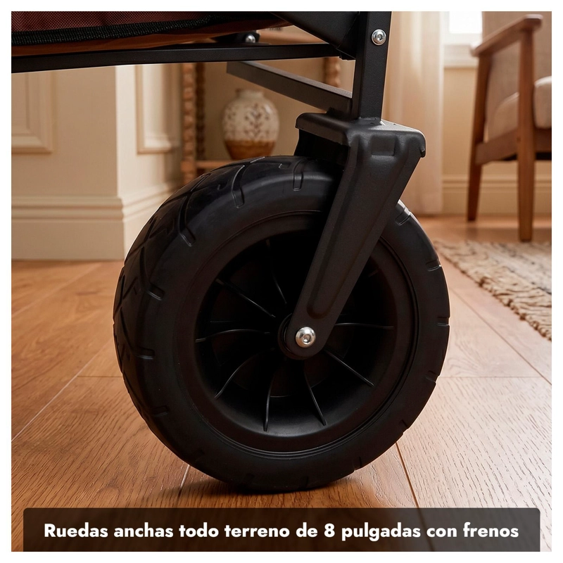 CARRO CARGA PLEGABLE CON RUEDAS FERIA COMPRA MULTIUSO TRANSPORTADOR - 3