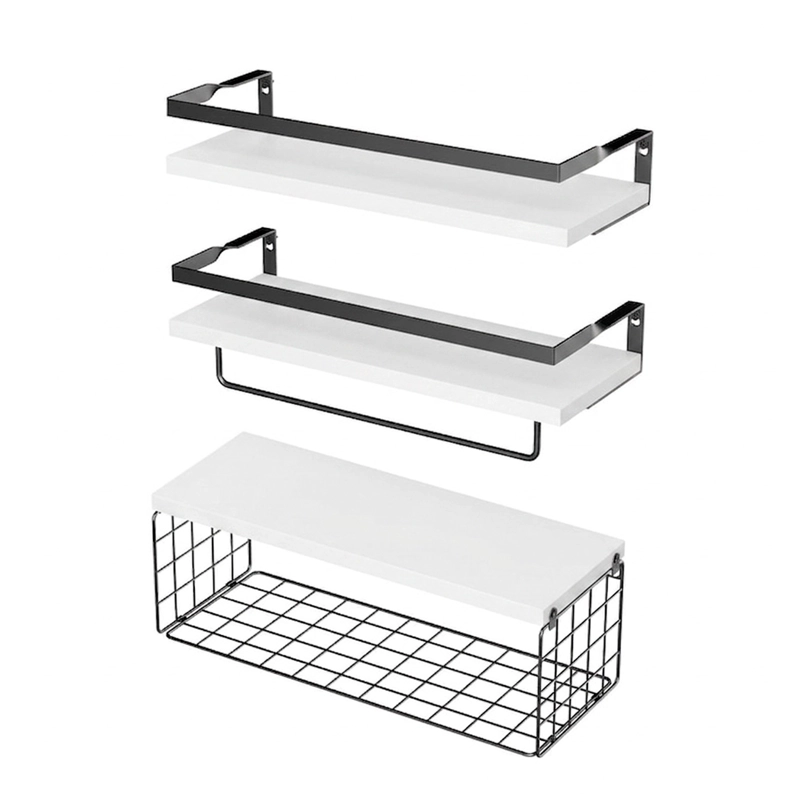 REPISAS DECORATIVAS PARA COCINA, BAÑO U OFICINA 3 PIEZAS MULTIFUNCION - 1
