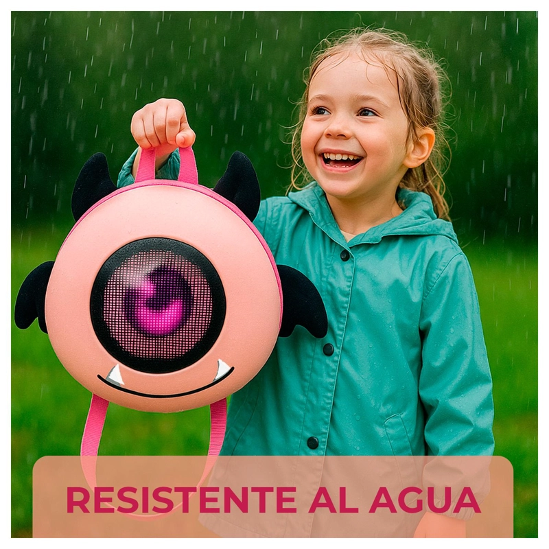 MOCHILA NIÑO VIAJE AVION INFANTIL DISEÑO LUZ LED ESCOLAR DIVERTIDA TAMAÑO 10.5 - 3