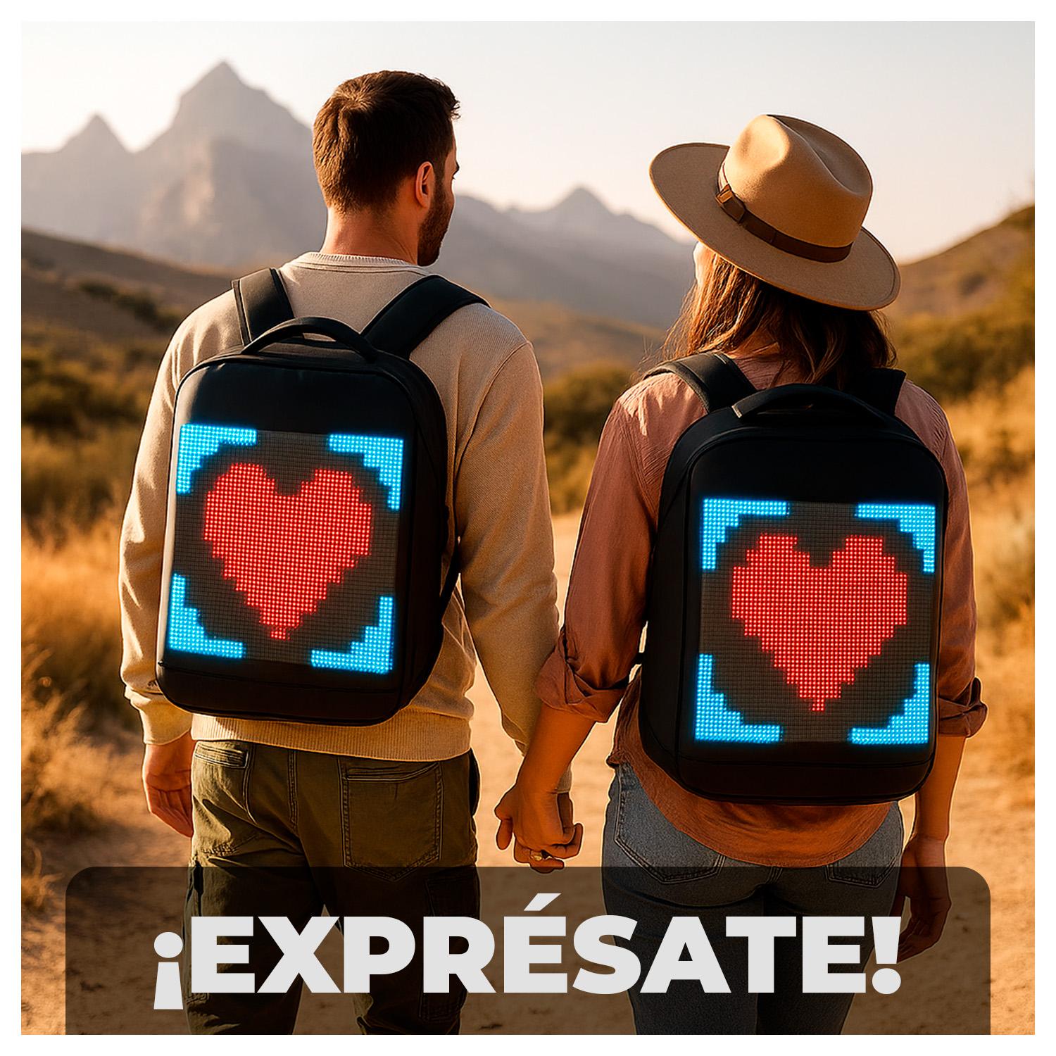 MOCHILA INTELIGENTE CON PANTALLA LED Y POWER BANK EXPRESA TU ESTILO - 5