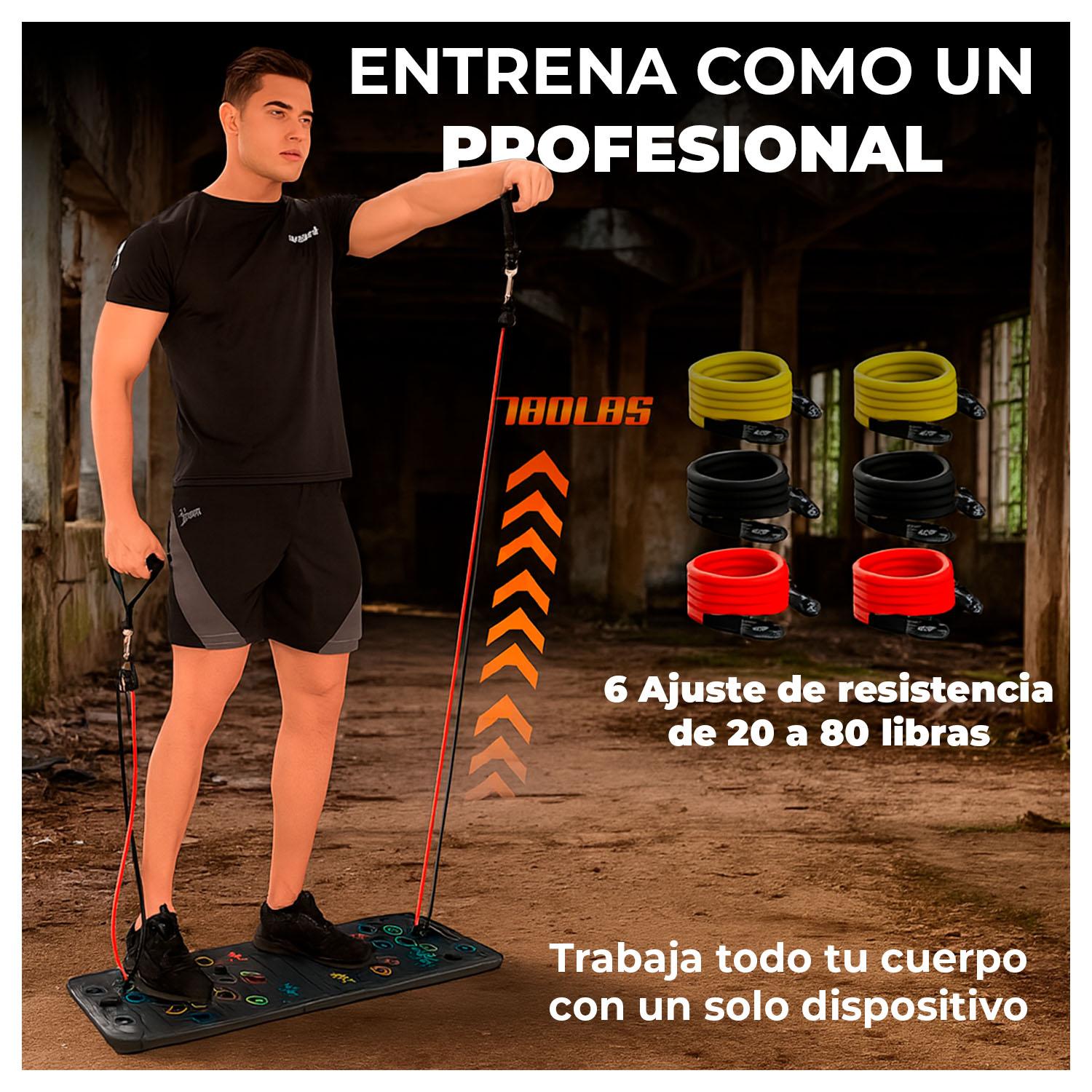 TABLA MULTIFUNCIONAL FLEXIONES 9 EN 1 ENTRENA PECHO Y BRAZOS - 3